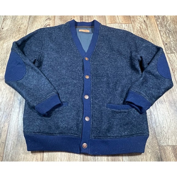 Nifty Genius Other - Nifty Genius Cardigan Mens XL Navy Blue Polyester Wool Blend